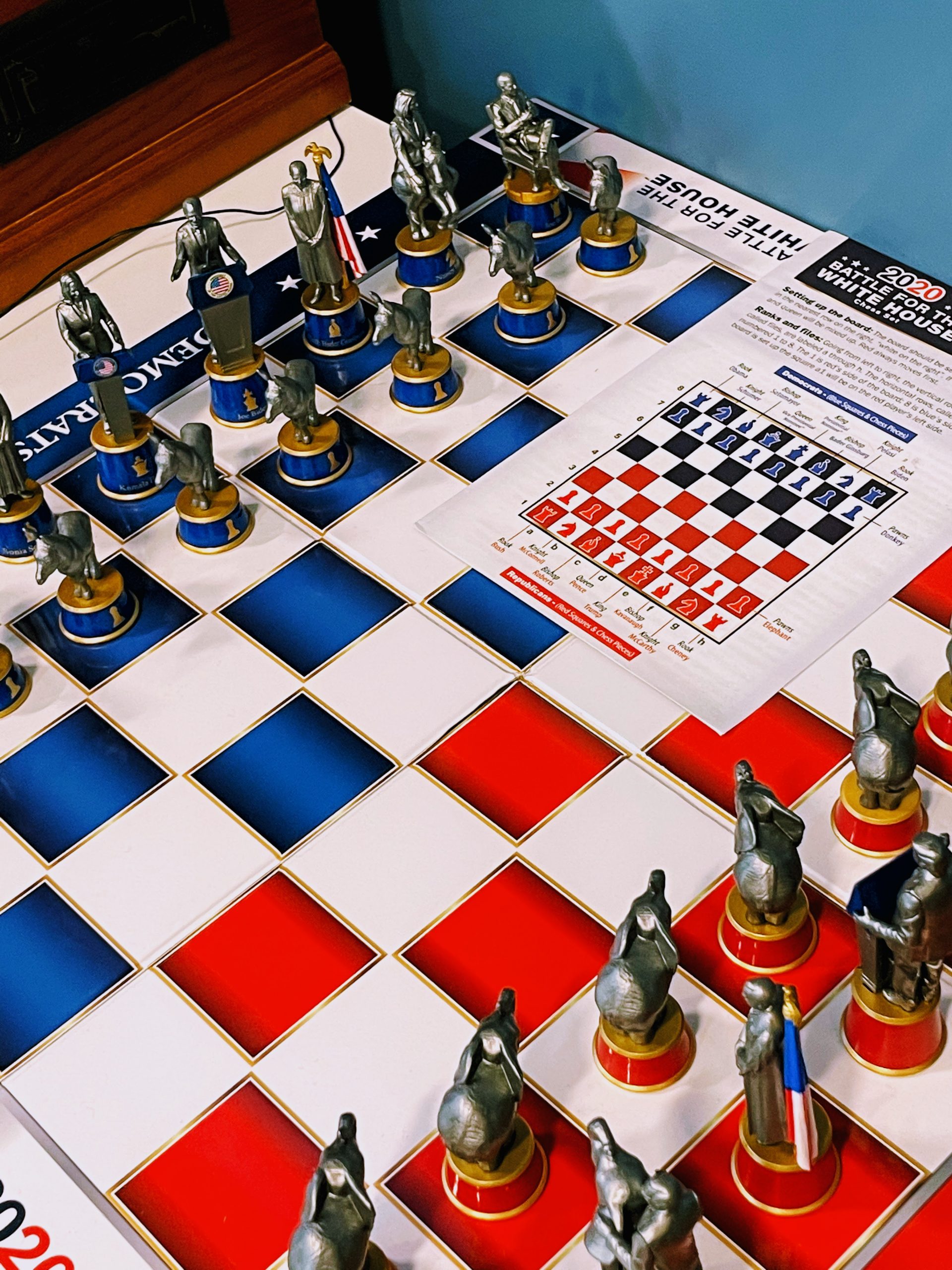 Democrat-Republican Chess board